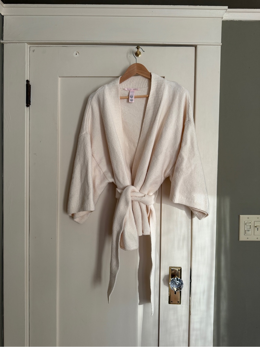 Victoria's Secret Cream Knit Wrap Cardigan